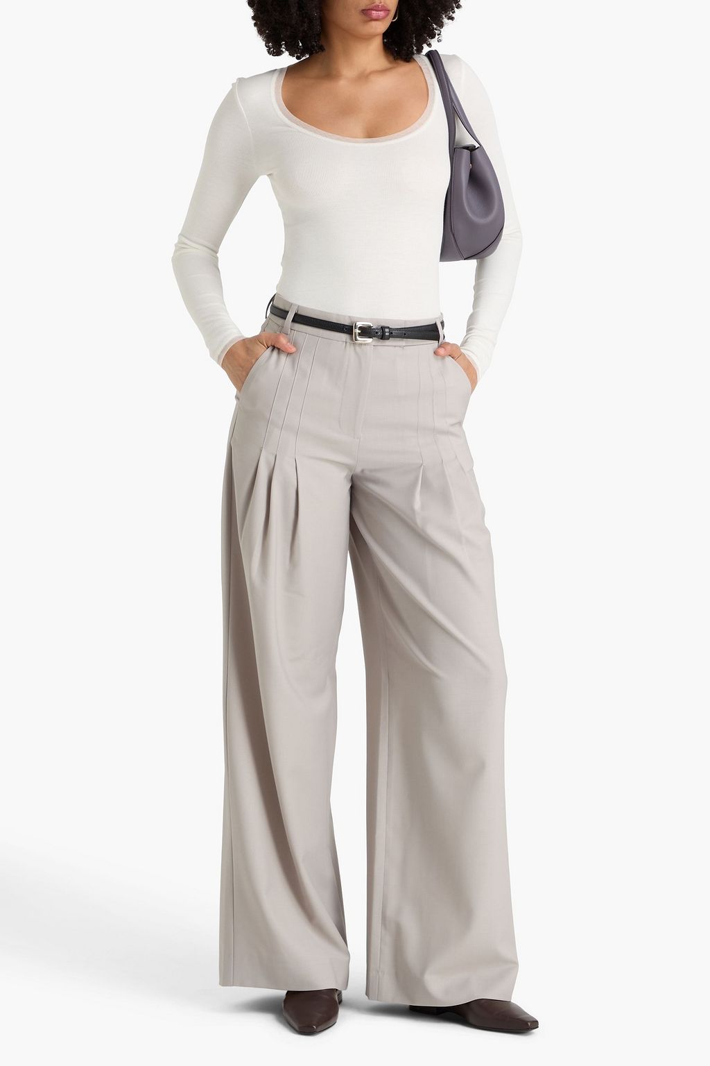 REMAIN BIRGER CHRISTENSEN リブ編みジャージー トップス