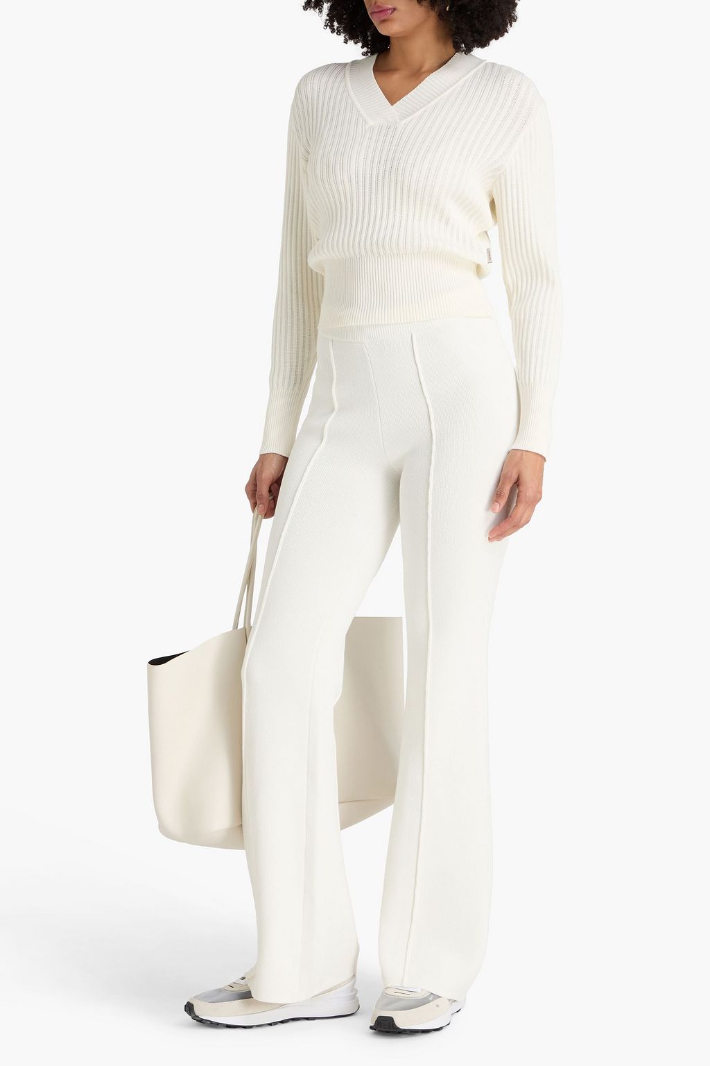 REMAIN BIRGER CHRISTENSEN Cotton-blend flared pants