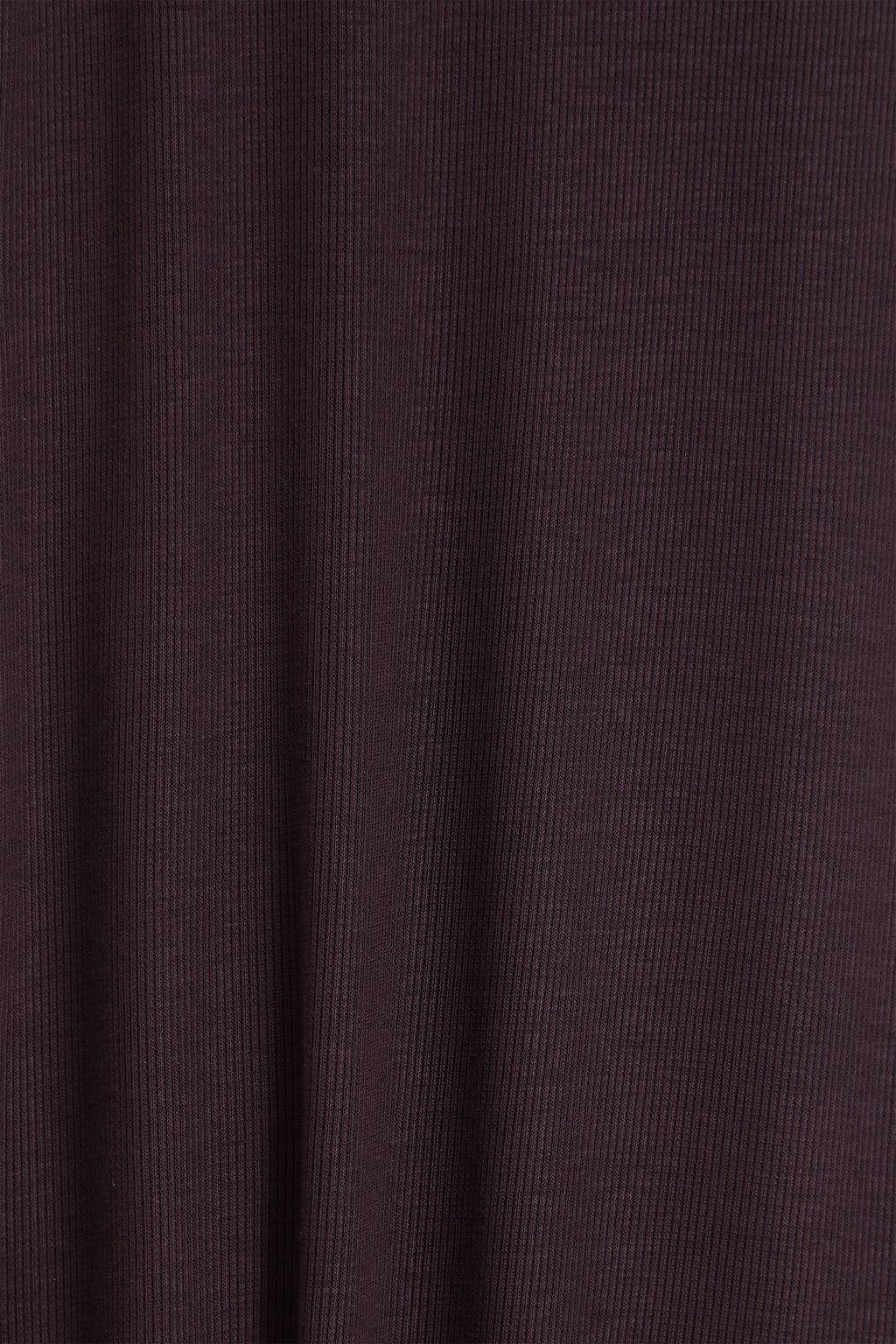 REMAIN BIRGER CHRISTENSEN فستان طويل من الجيرسي المضلّع بحواف من الشبك