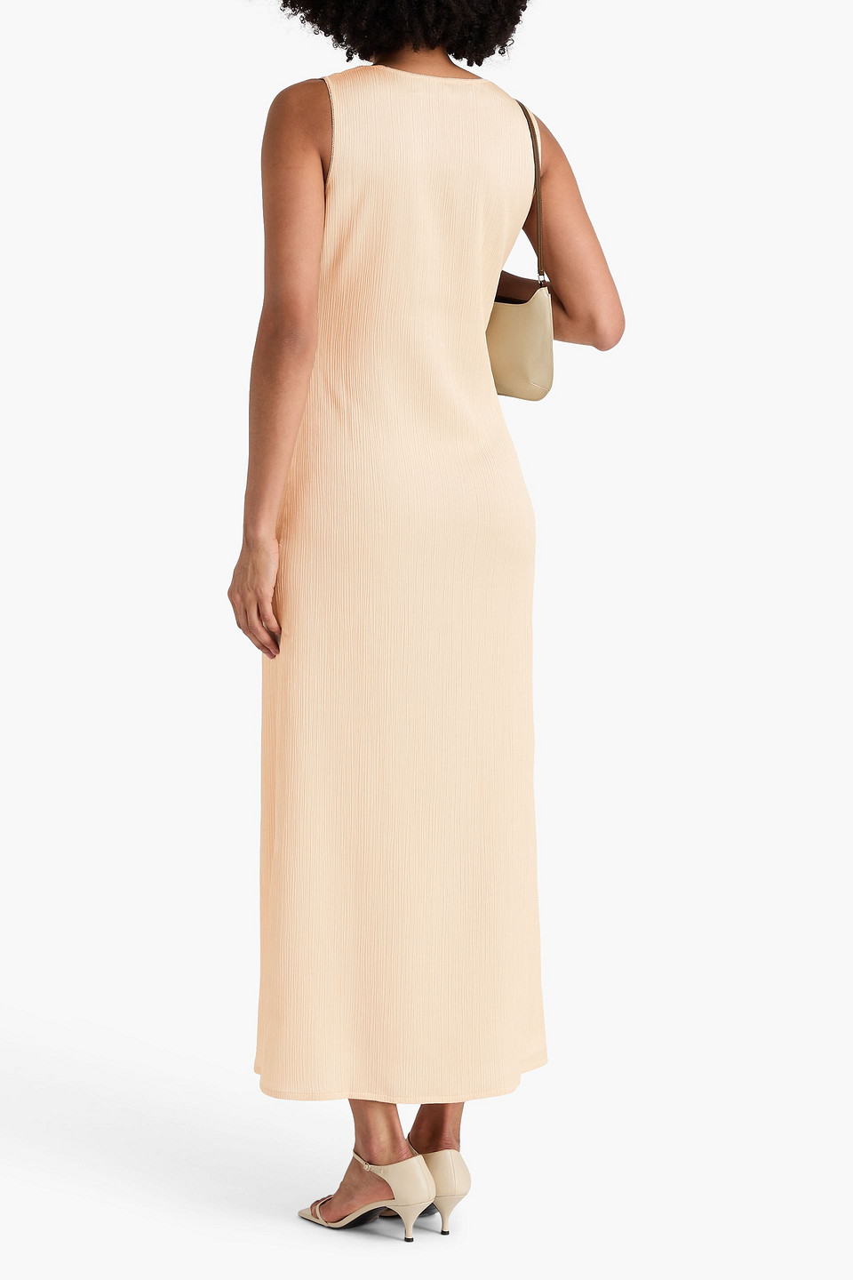  Remain Birger Christensen - Maxikleid Aus Krepon - Weiß - De 32 