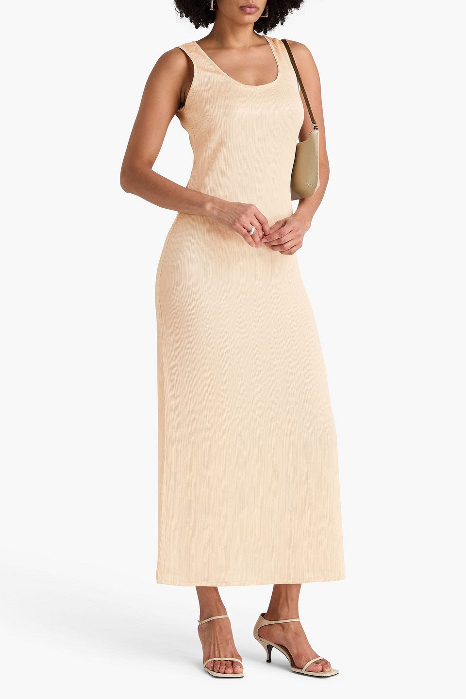  Remain Birger Christensen - Maxikleid Aus Krepon - Weiß - De 32 