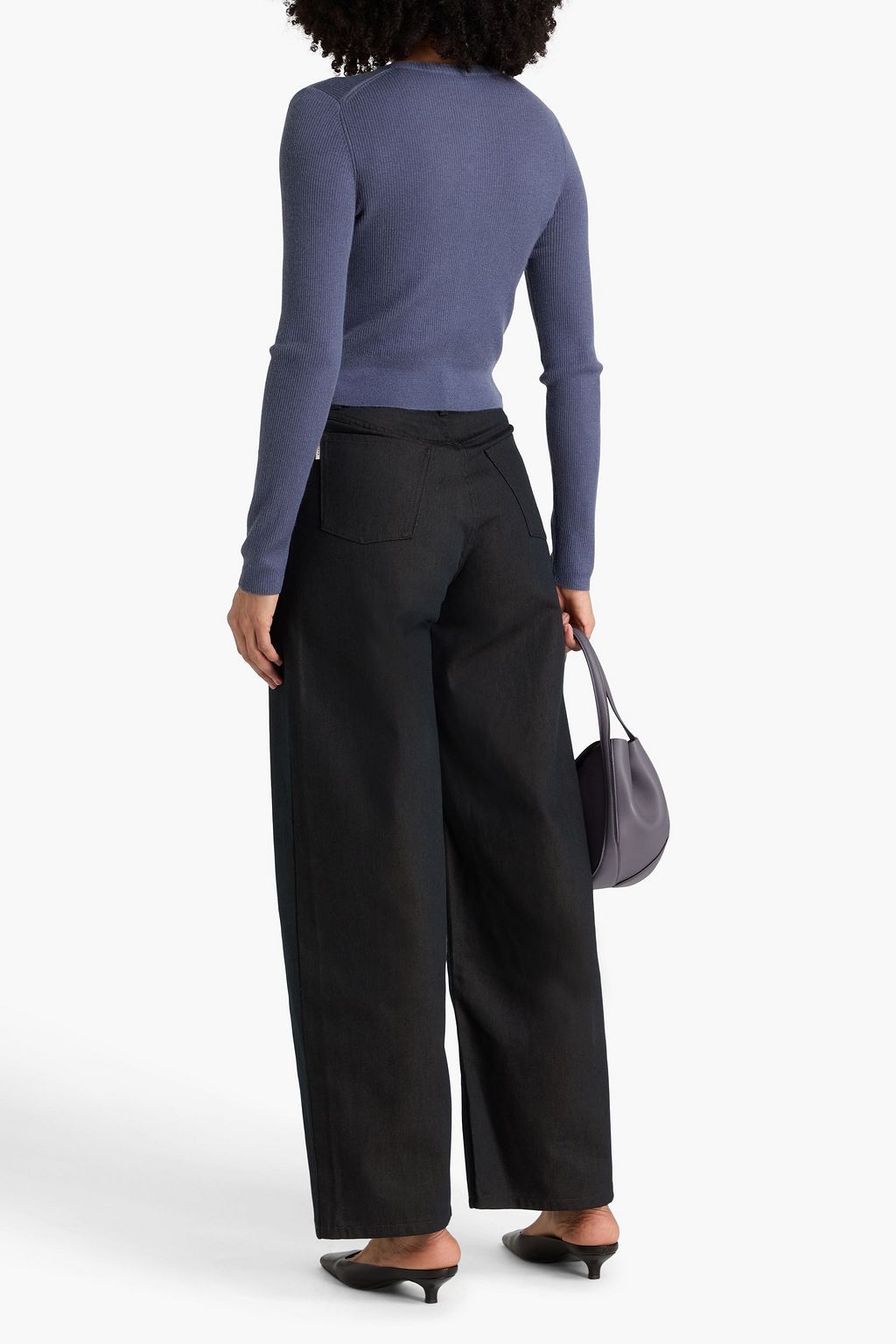 REMAIN BIRGER CHRISTENSEN بنطال جينز بساق أسطوانية وبخصر مرتفع