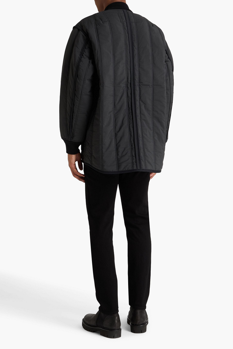  Rag & Bone - Delta Quilted Shell Jacket - Black - M 