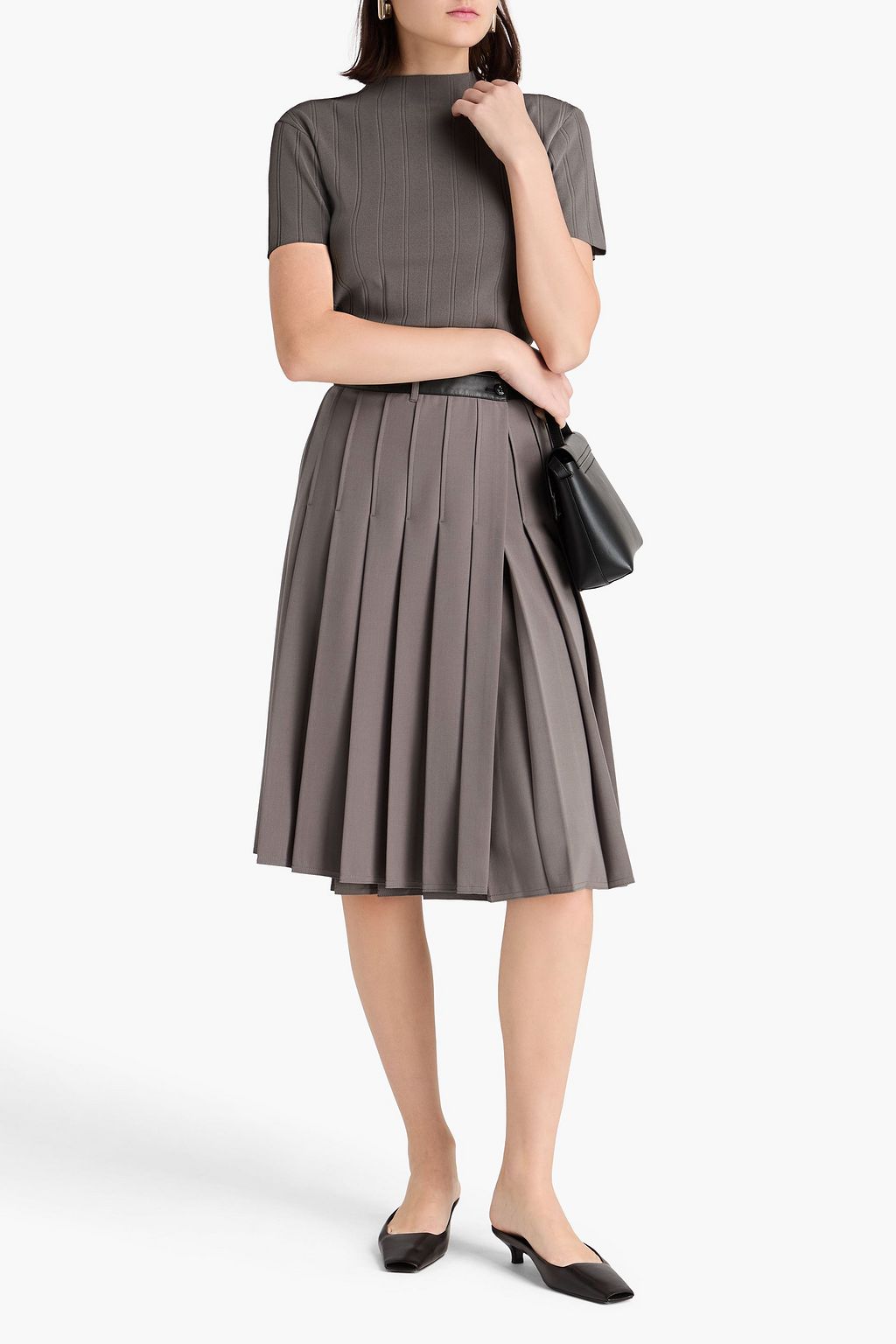 REMAIN BIRGER CHRISTENSEN リブ編みニット モックネックセーター