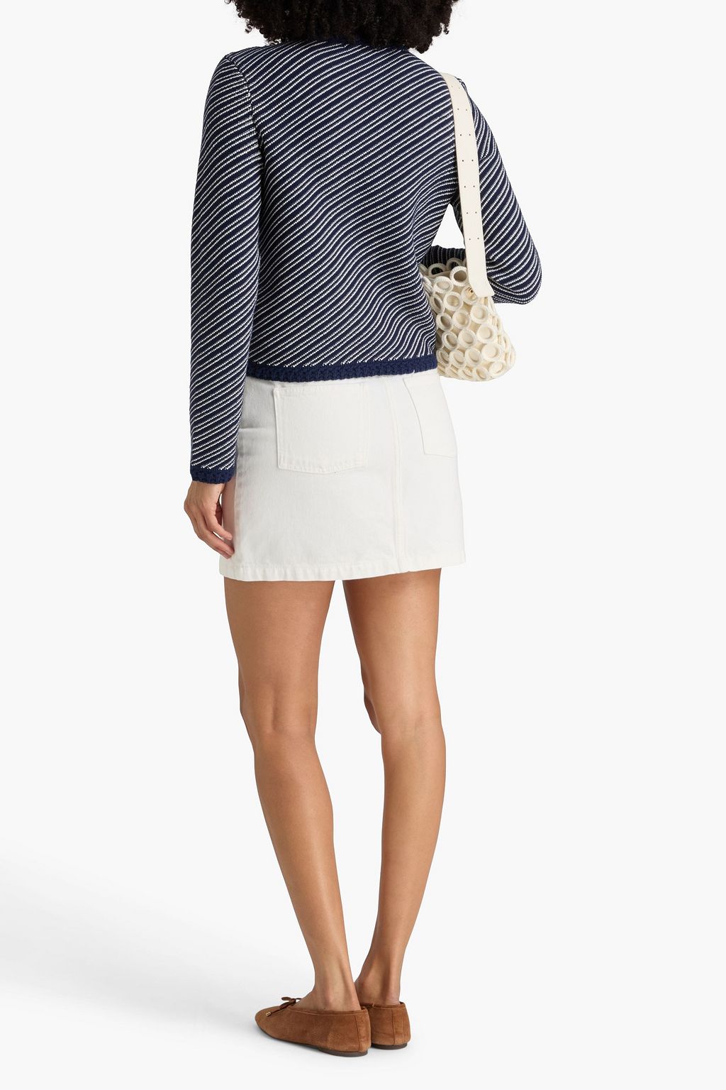 RAG & BONE Claire jacquard-knit cotton-blend cardigan
