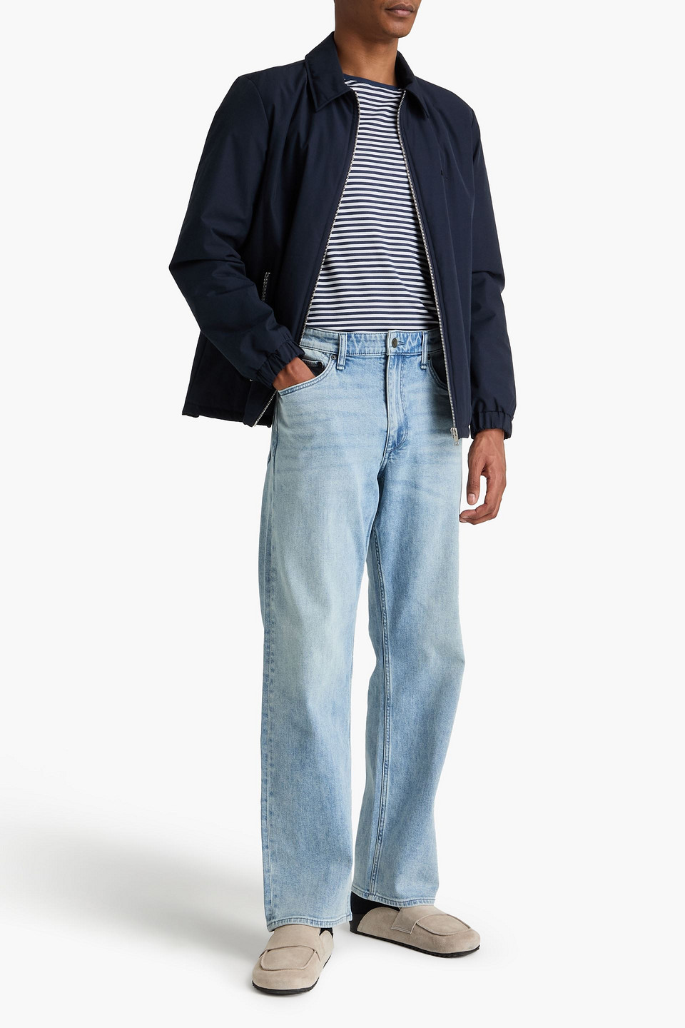  Rag & Bone - Fit 4 Authentic Stretch Whiskered Denim Jeans - Blue - 31w/ 32l 