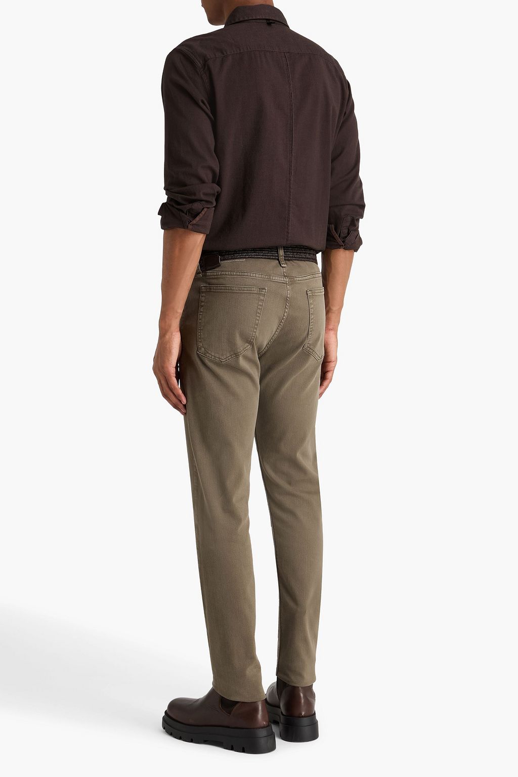 RAG & BONE Tomlin cotton-blend piqué shirt