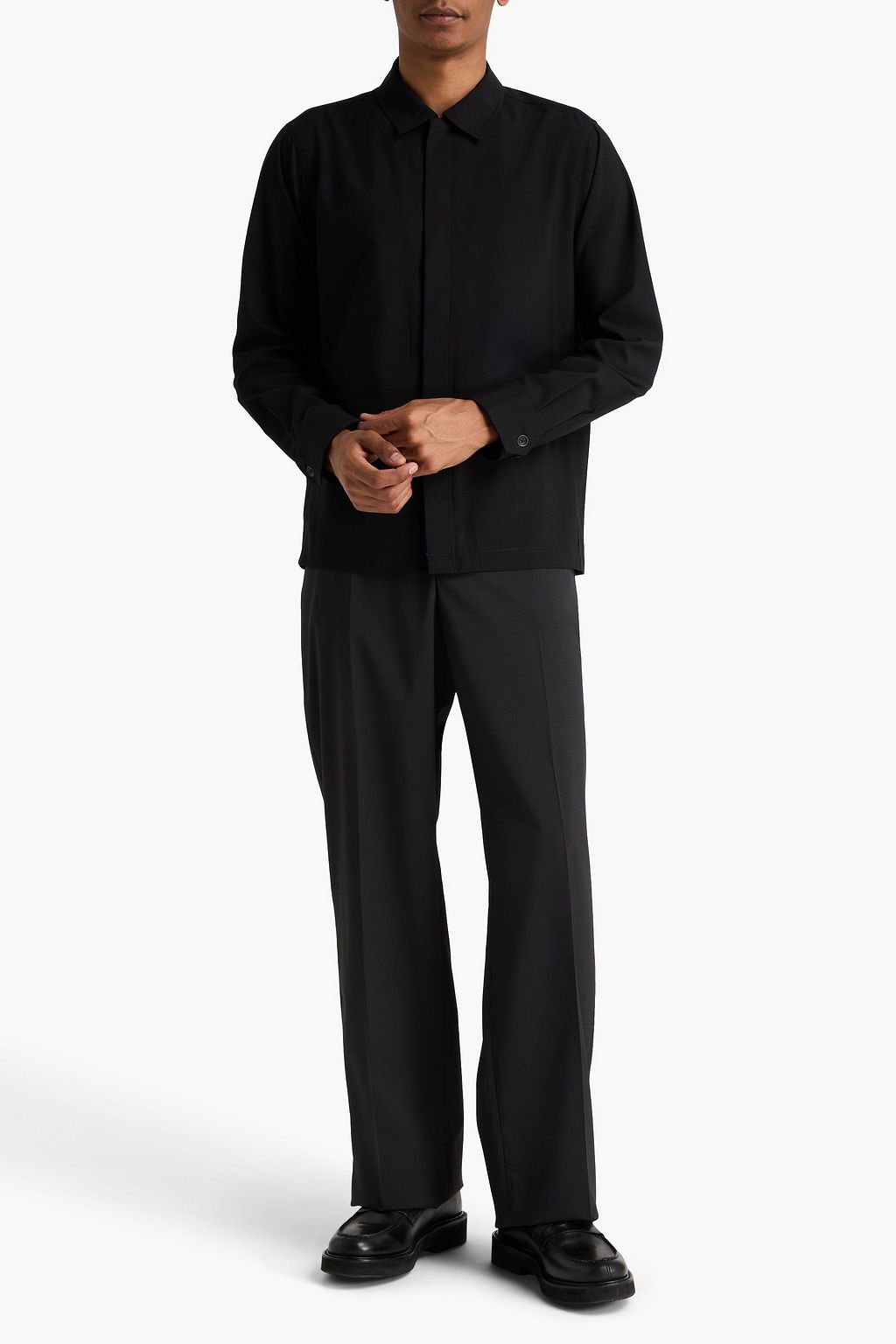RAG & BONE Hyde wool-blend ripstop shirt