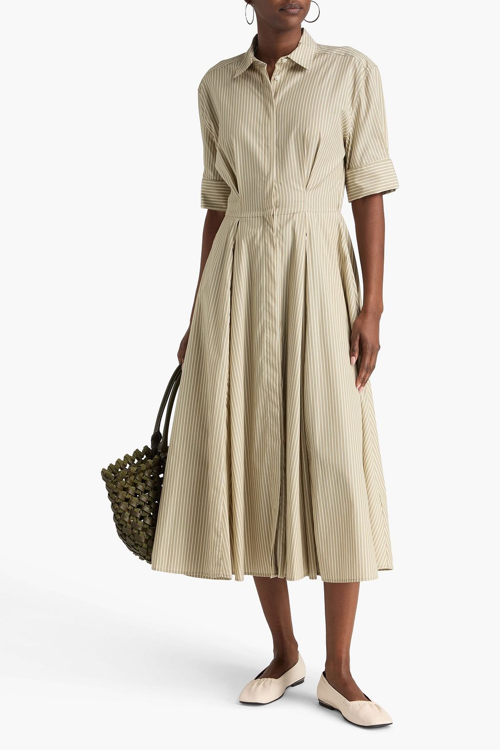 aiden midi dress Aiden Coated Denim Midi Dress  Retrofete