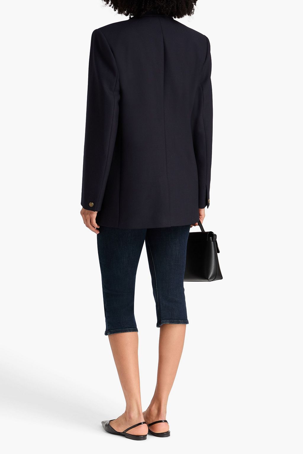 RAG & BONE بليزر "إيملي" من الكريب مع أزرار مزدوجة