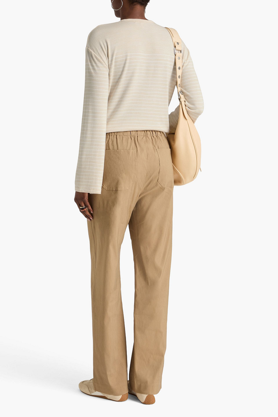  Rag & Bone - Striped Jersey Top - Neutral - S 