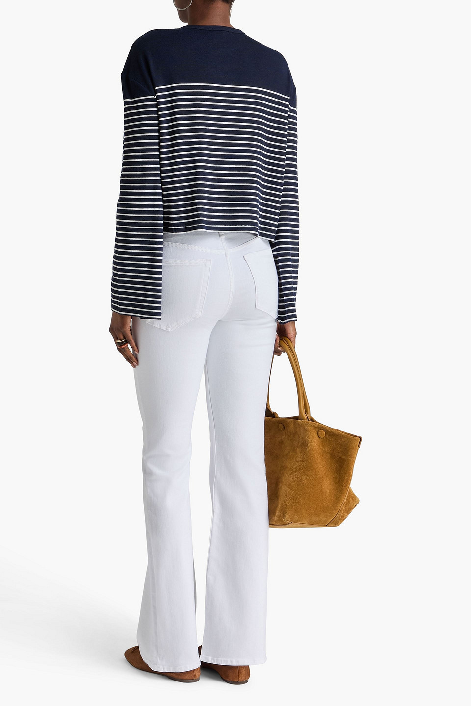  Rag & Bone - Striped Jersey Top - Blue - M 