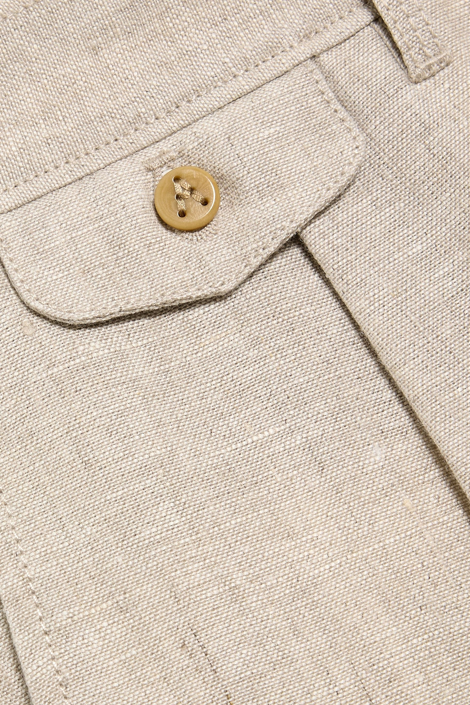 Alex Mill Tapered Pleated Linen Pants In Neutral