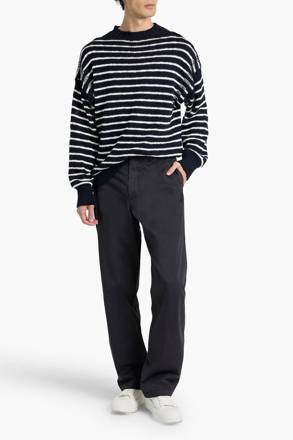Alex Mill Miller Cotton-twill Chinos In Black