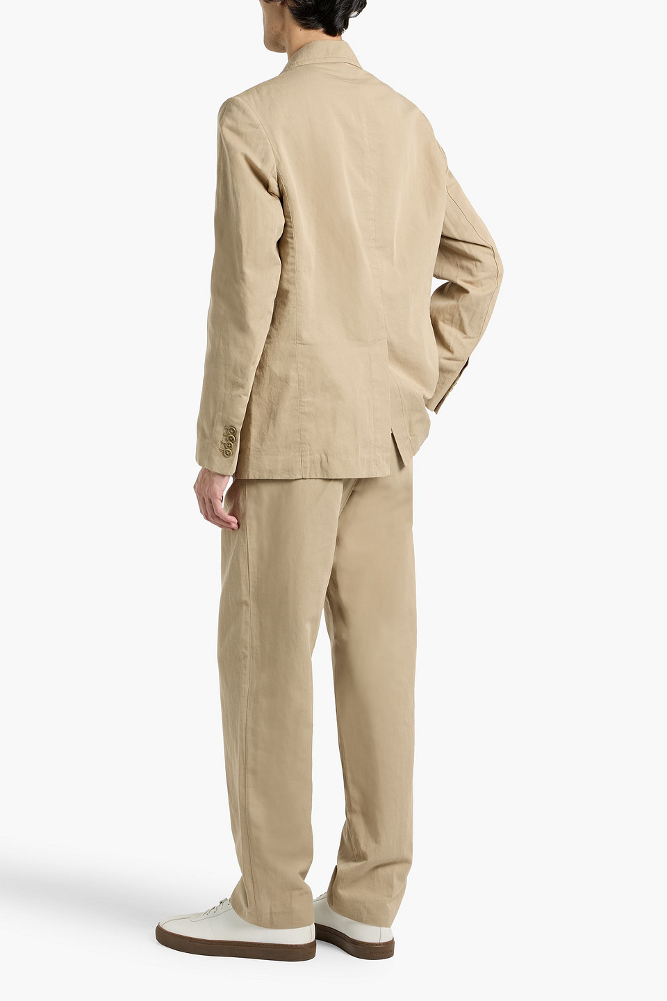 Alex Mill Cooper Cotton And Linen-blend Twill Blazer In Gray