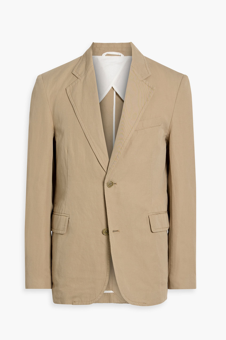 Alex Mill Cooper Cotton And Linen-blend Twill Blazer In Gray
