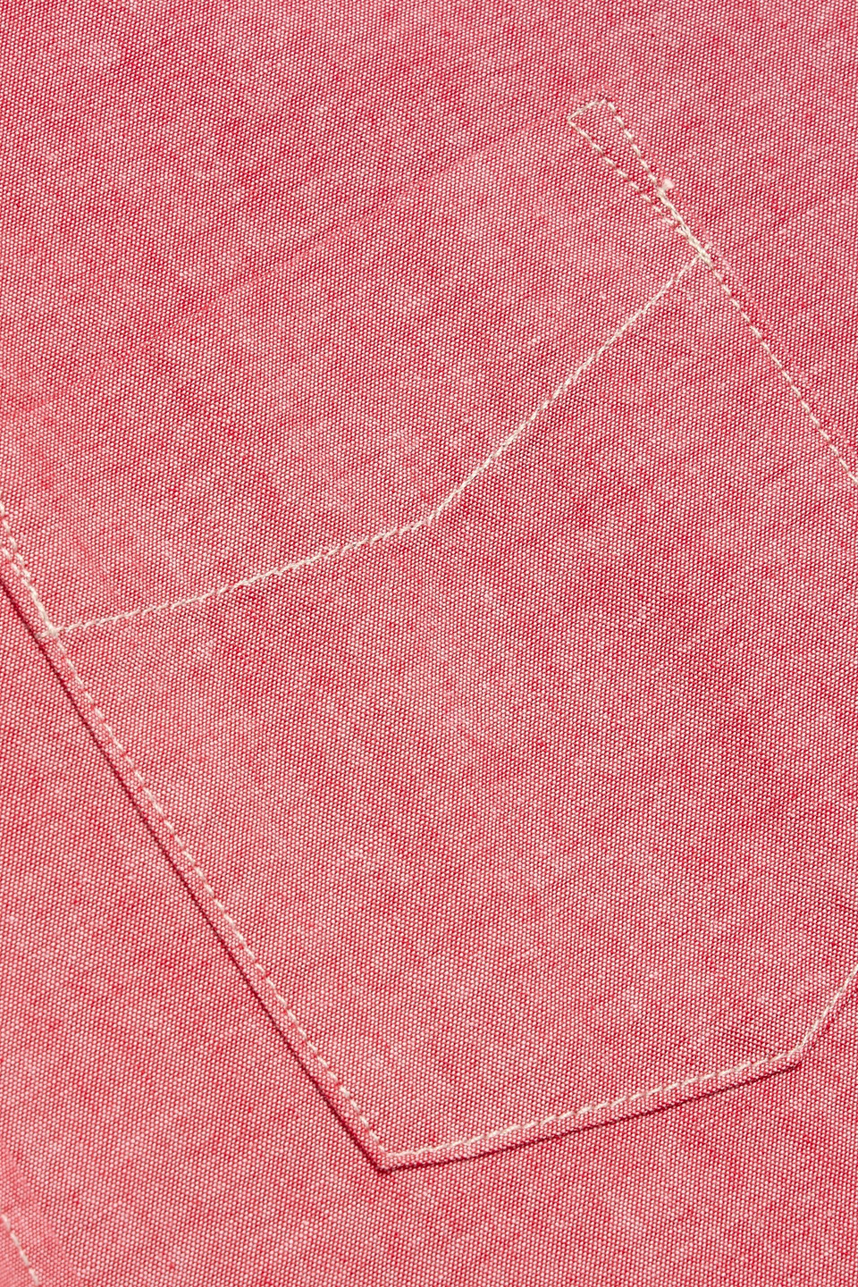 Alex Mill Mill Cotton-chambray Shirt In Red