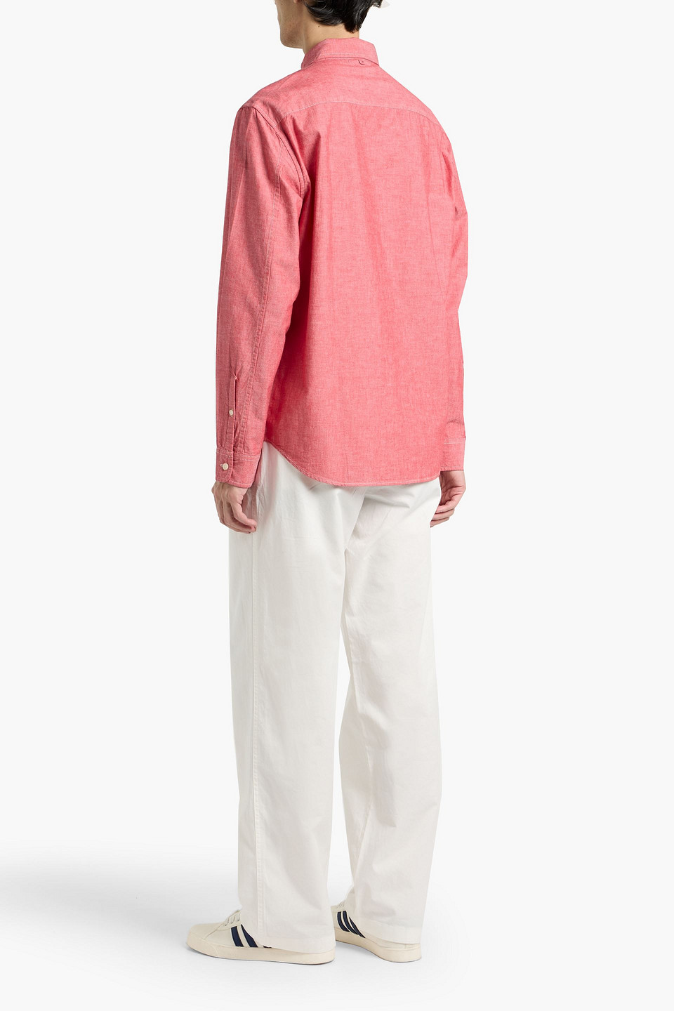 Alex Mill Mill Cotton-chambray Shirt In Red