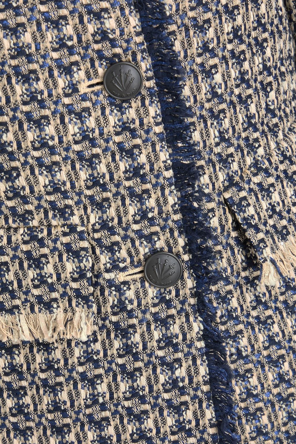 RAG & BONE Ezra metallic tweed jacket