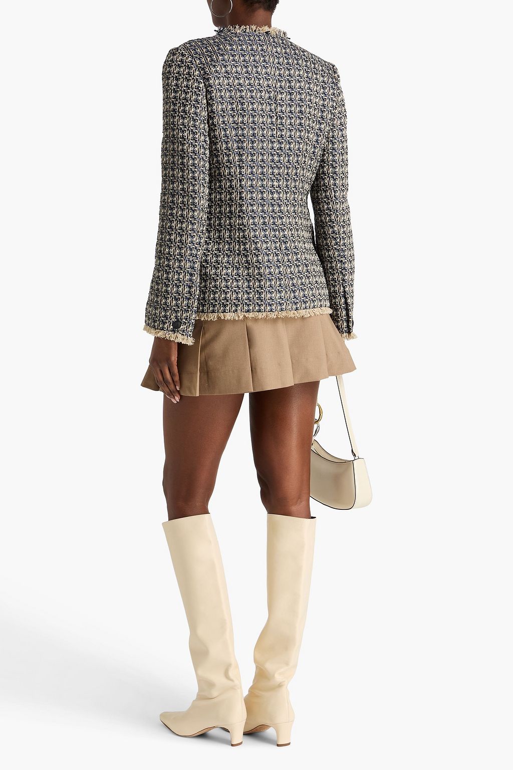 RAG & BONE Ezra metallic tweed jacket