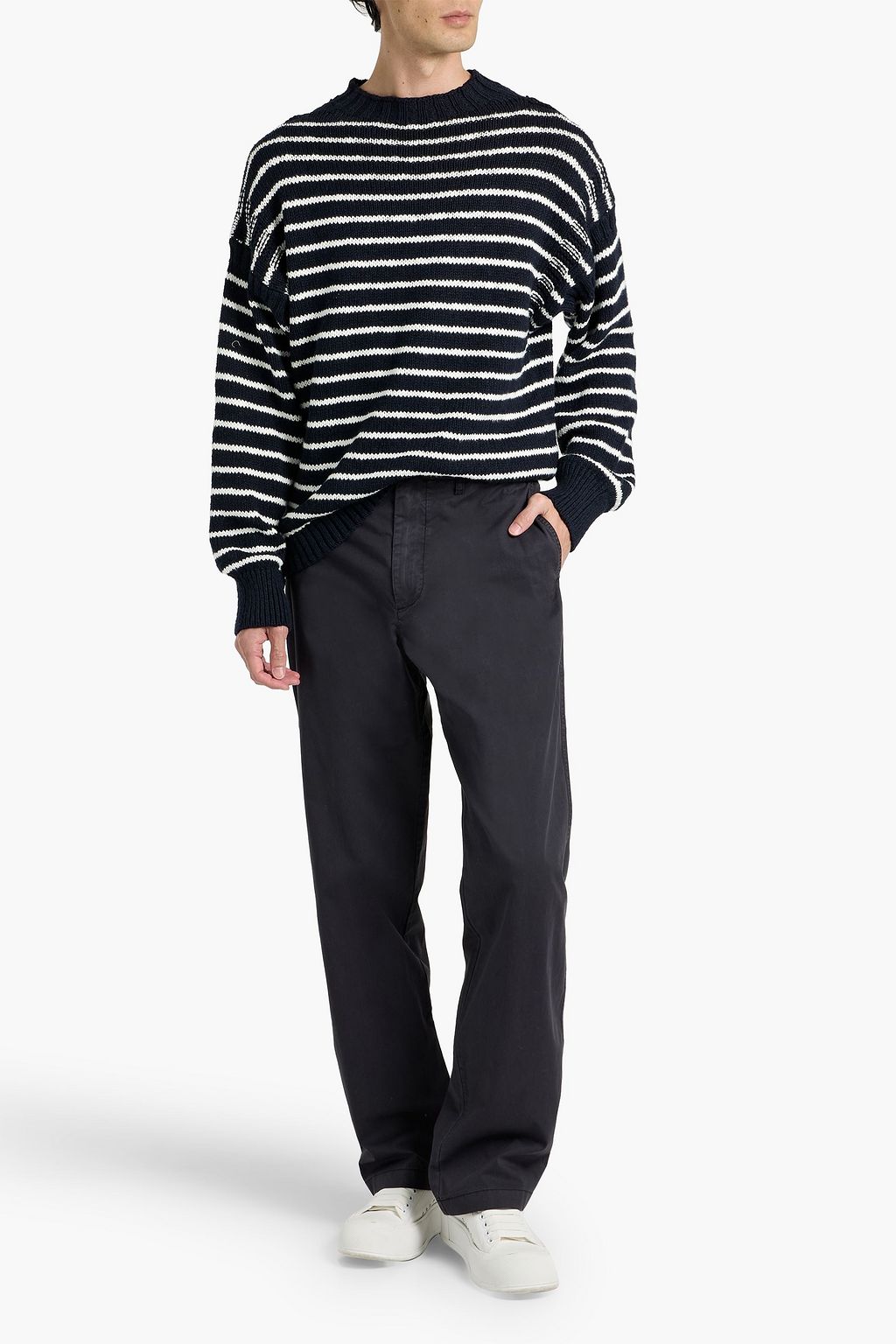 ALEX MILL Harbor striped cotton sweater
