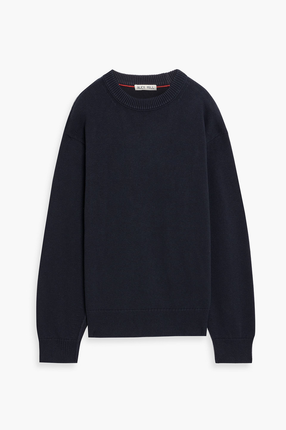 alex mill - gabriel cotton and linen-blend sweater - blue - xs