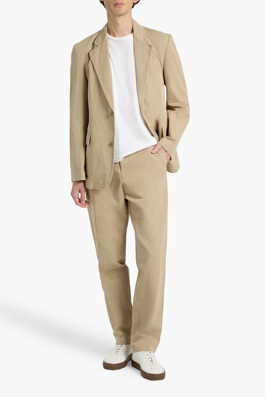 ALEX MILL Cooper cotton and linen-blend twill pants