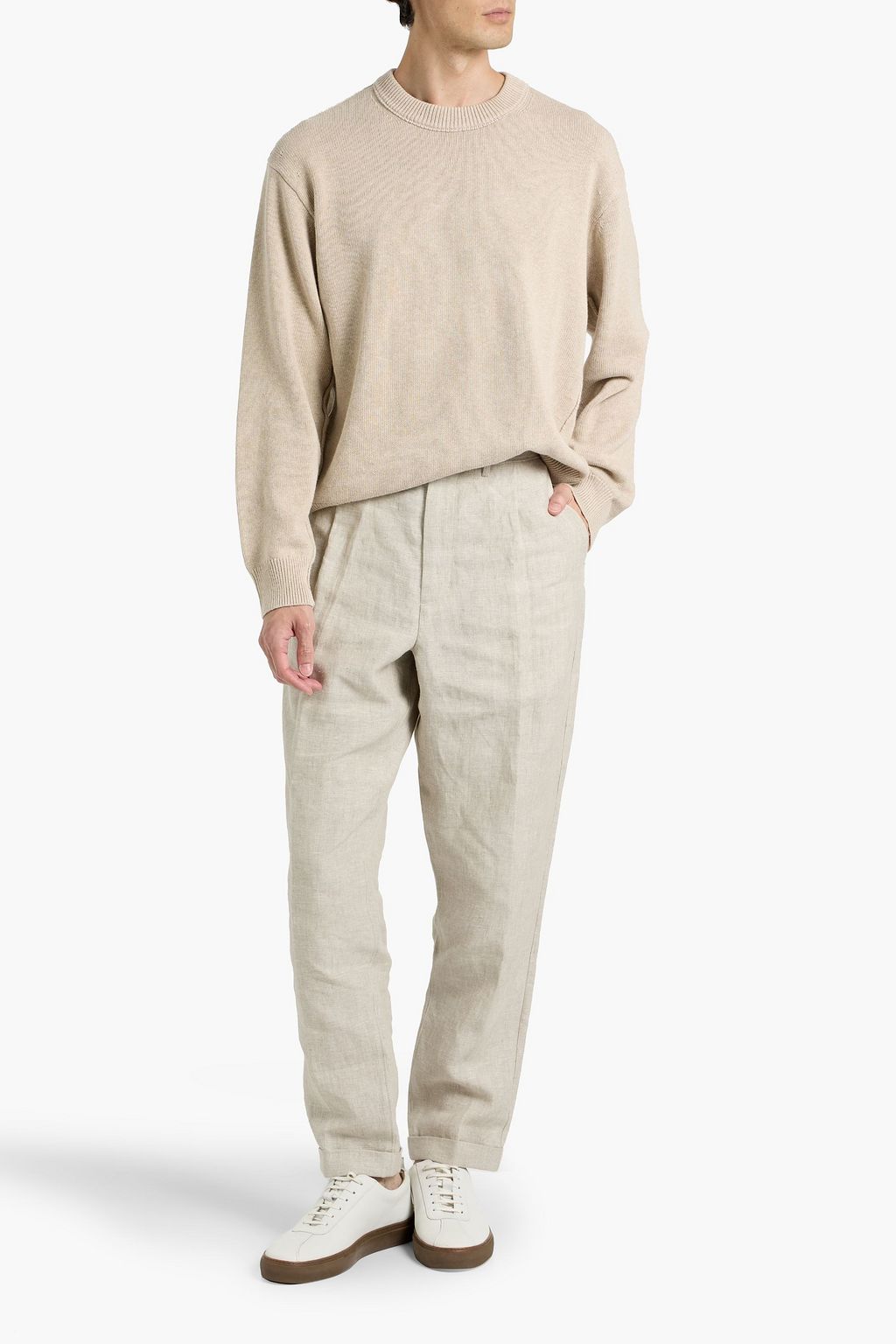 ALEX MILL Gabriel cotton and linen-blend sweater