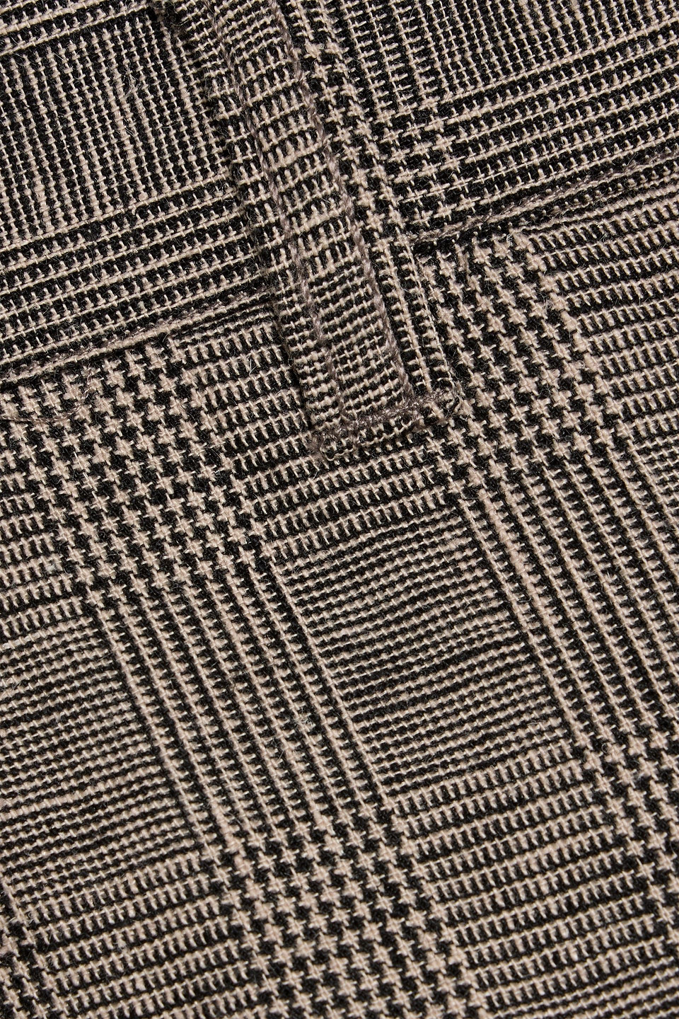 Alex Mill Cooper Prince Of Wales Checked Linen And Cotton-blend Pants In Gold