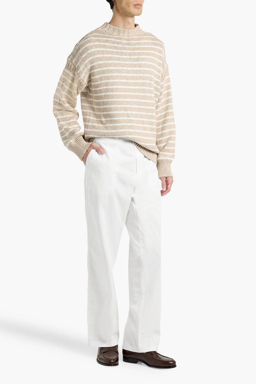 ALEX MILL Harbor striped cotton sweater