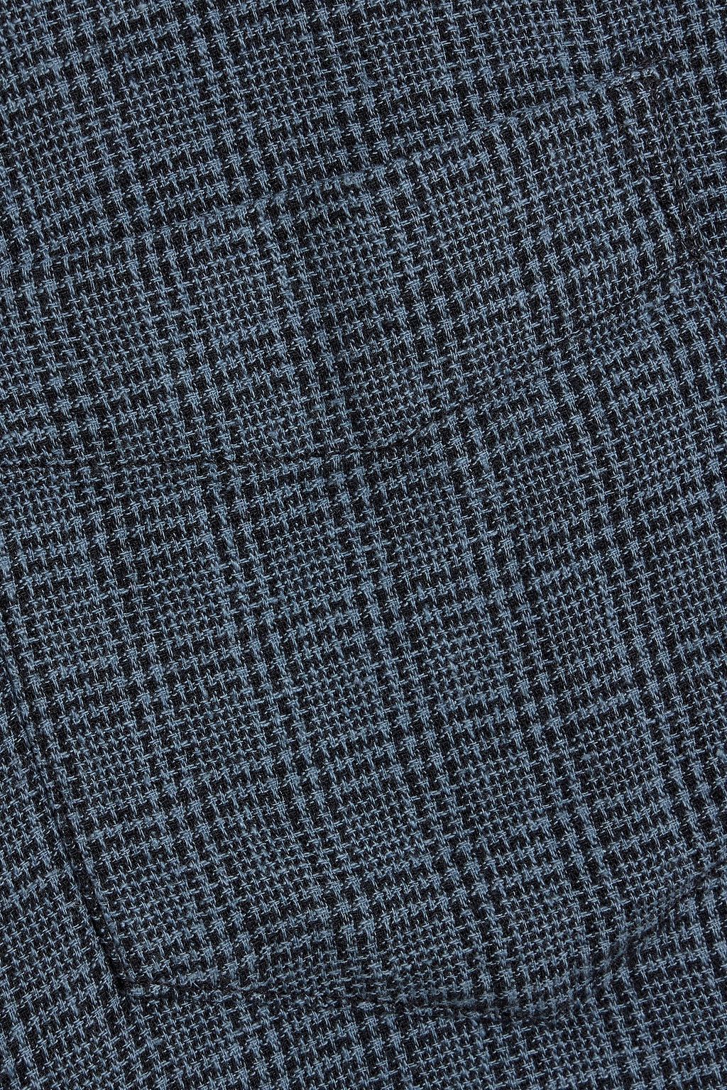 ALEX MILL Camp checked linen and cotton-blend shirt