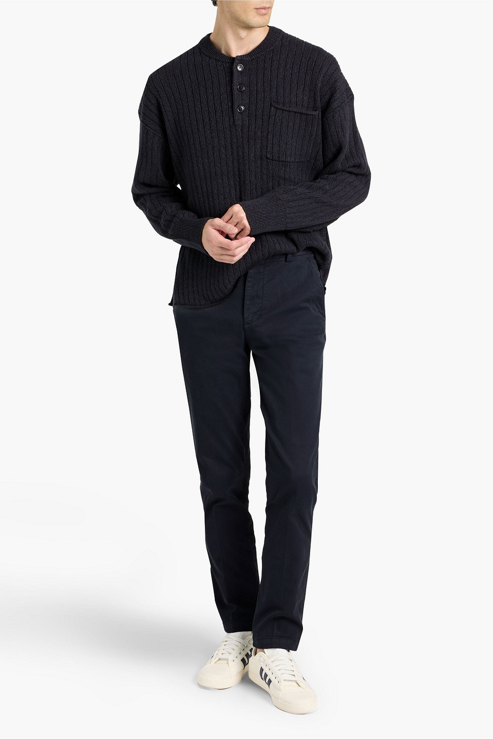 Alex Mill Max Cotton-blend Twill Chinos In Blue