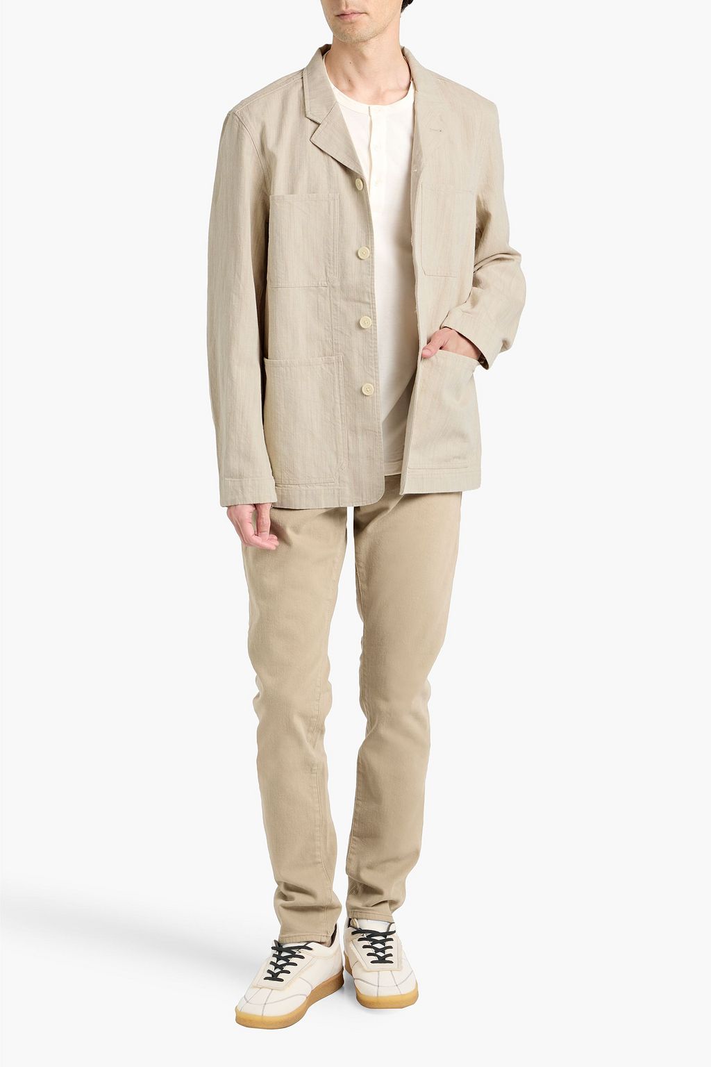 ALEX MILL Arthur cotton, linen and Lyocell-blend twill jacket