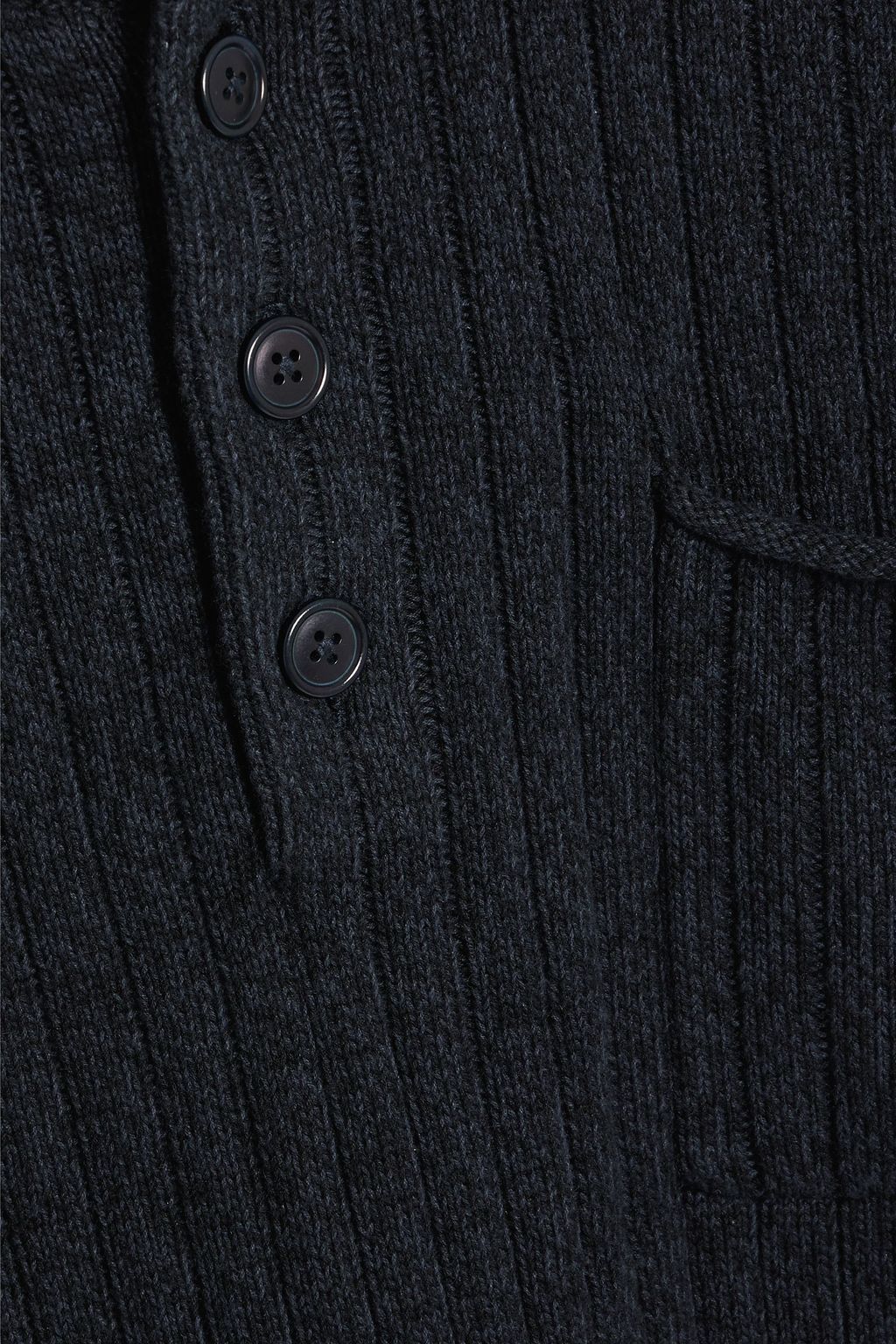 ALEX MILL Sawyer ribbed cotton and linen-blend Henley sweater