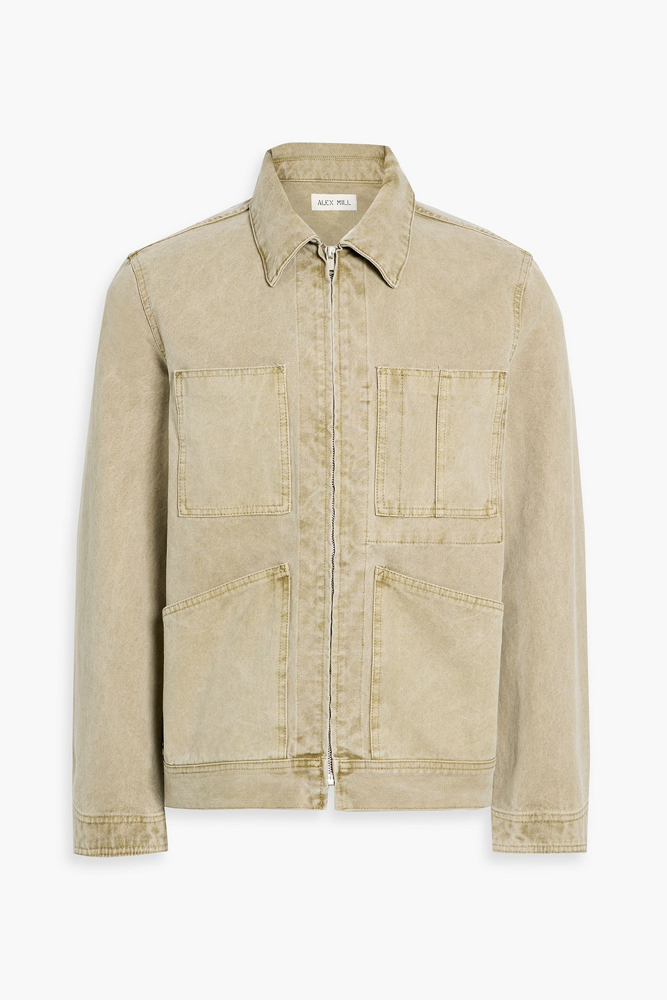Alex Mill Cotton-canvas Jacket In Green