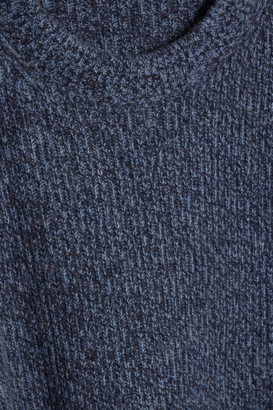 Alex Mill Jordan Marled Ribbed Cashmere Sweater In Blue