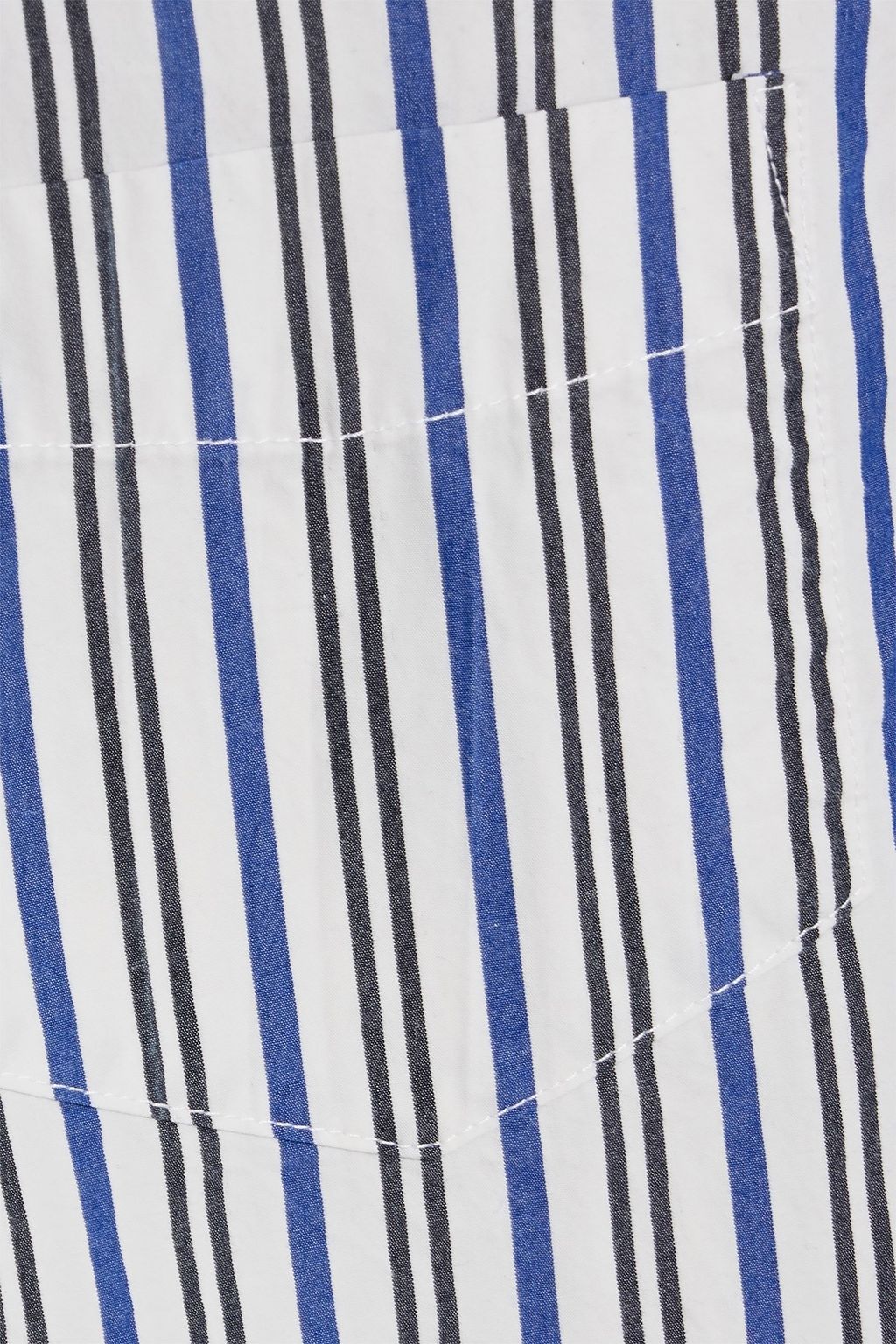 ALEX MILL Striped cotton-poplin shirt