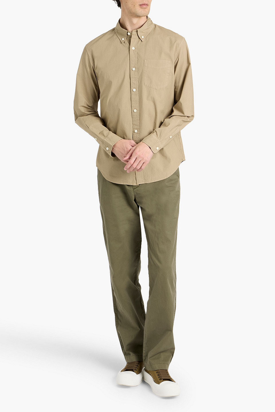 Alex Mill Mill Cotton-poplin Shirt In Brown