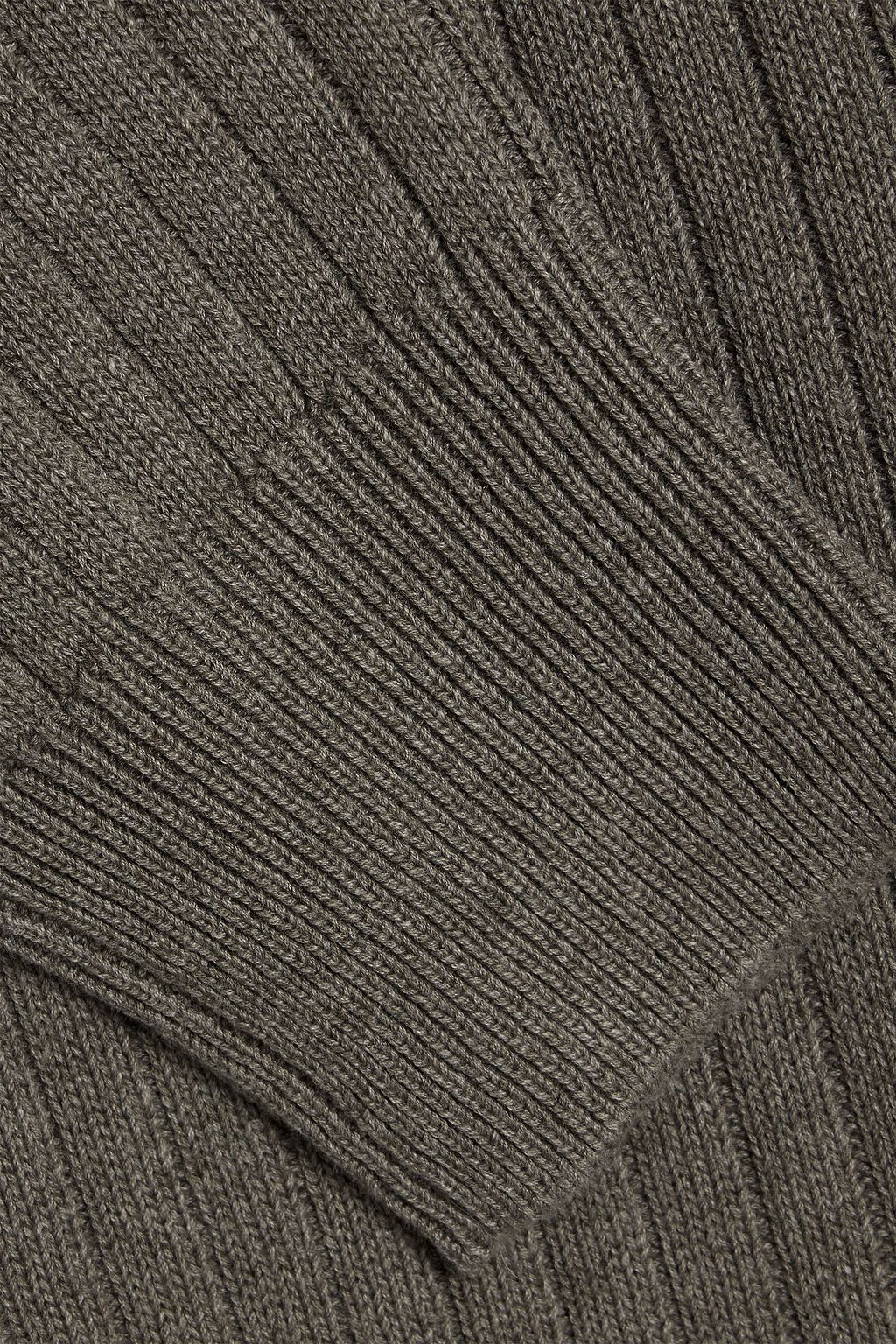 ALEX MILL Sawyer ribbed cotton and linen-blend Henley sweater