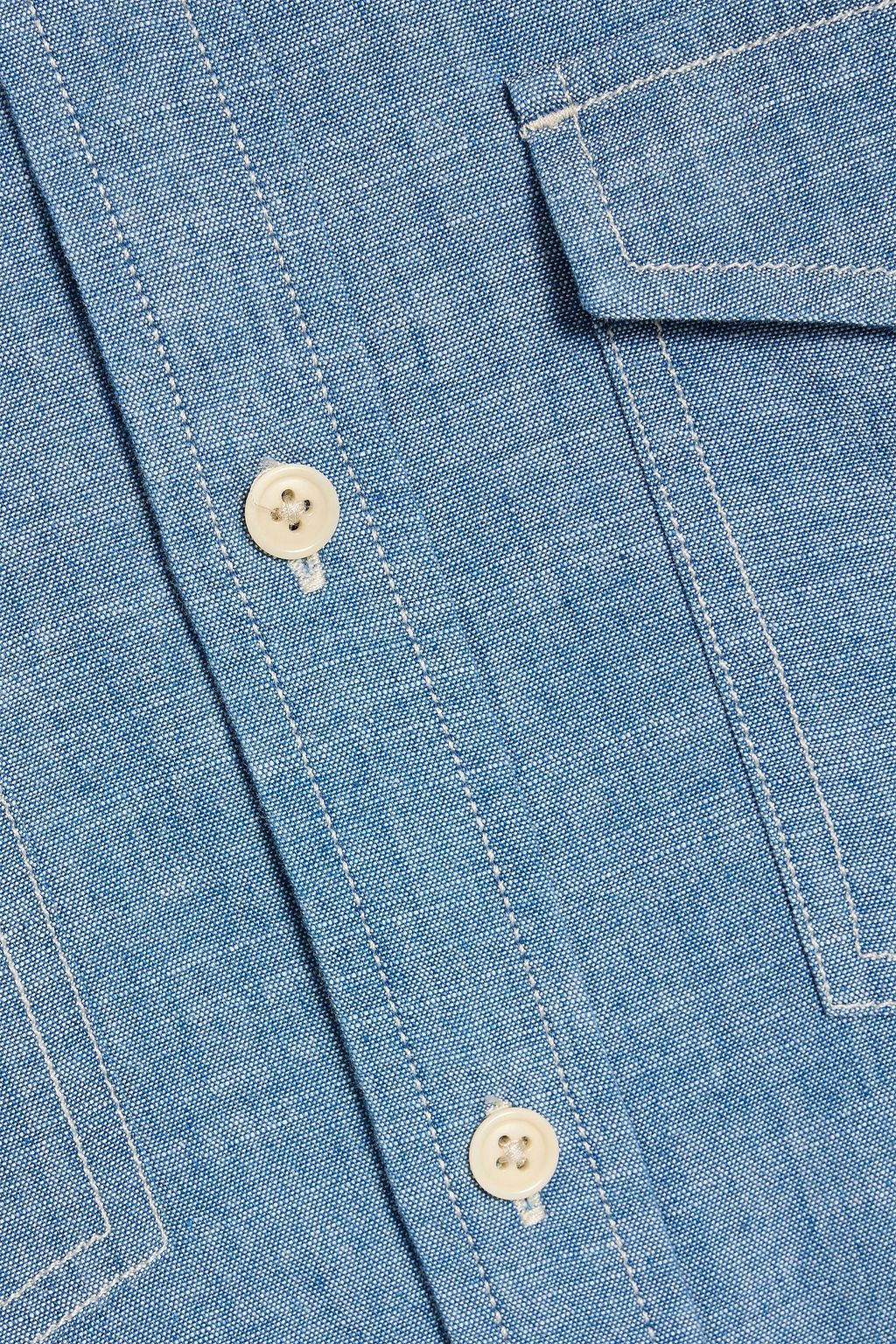 ALEX MILL Fred cotton-chambray shirt