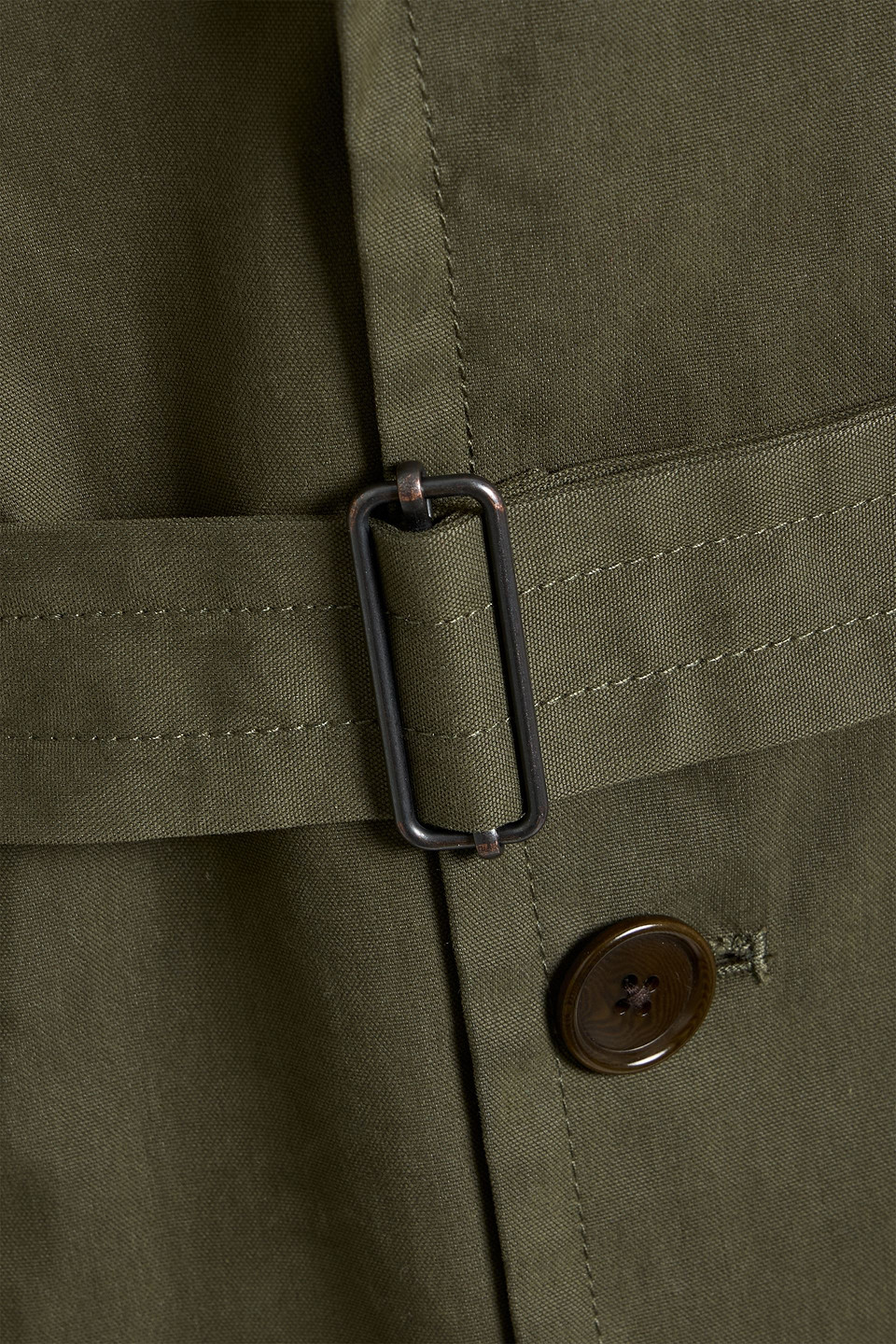 Alex Mill Cotton-blend Trench Coat In Green