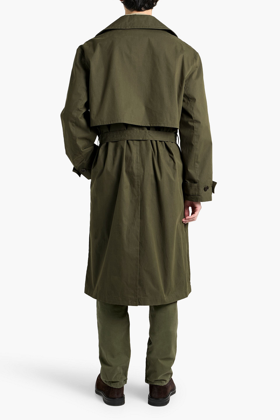 Alex Mill Cotton-blend Trench Coat In Green