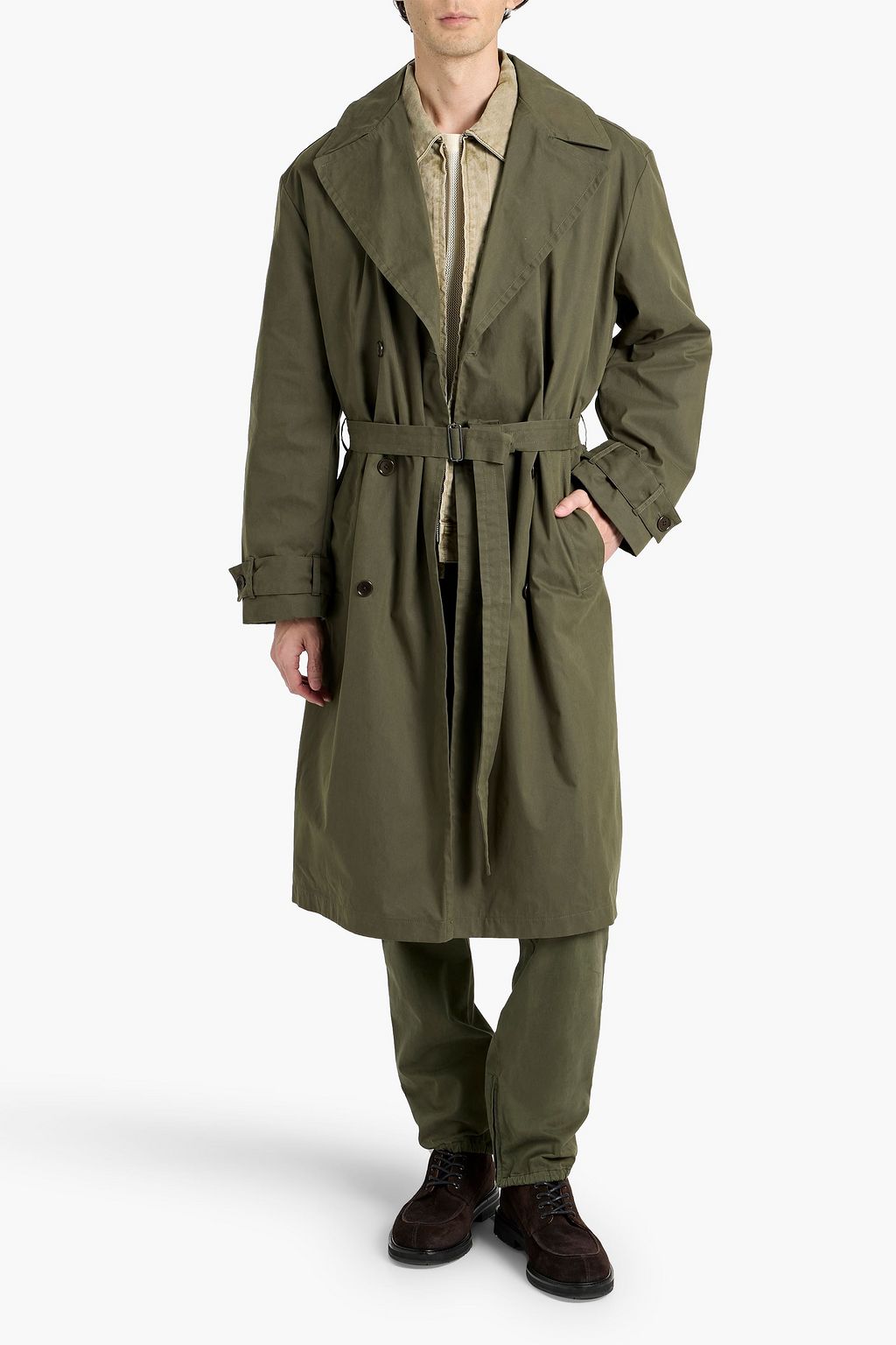 ALEX MILL Cotton-blend trench coat