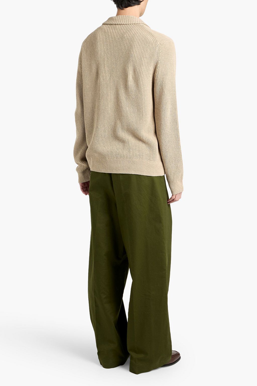 ALEX MILL Mitchell linen and cotton-blend cardigan