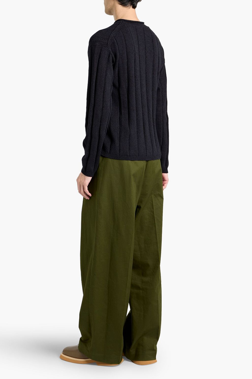ALEX MILL James ribbed cotton and linen-blend sweater