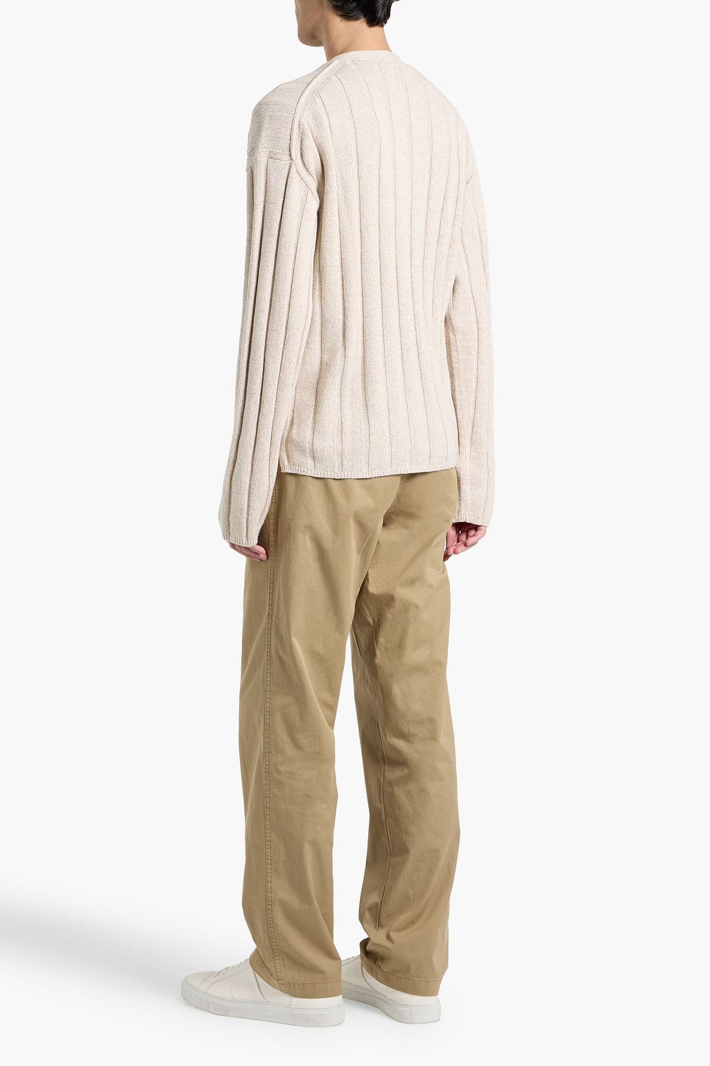 ALEX MILL James ribbed cotton and linen-blend cardigan