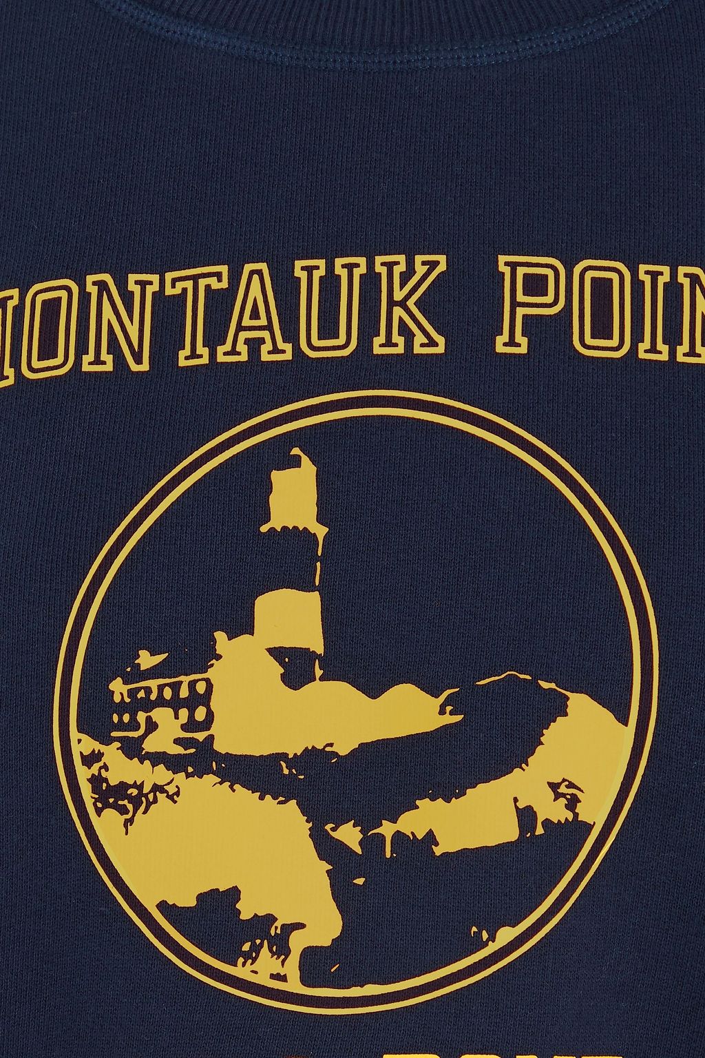 RAG & BONE سويت شيرت من مزيج من قطن تيري فرنسي بطبعات