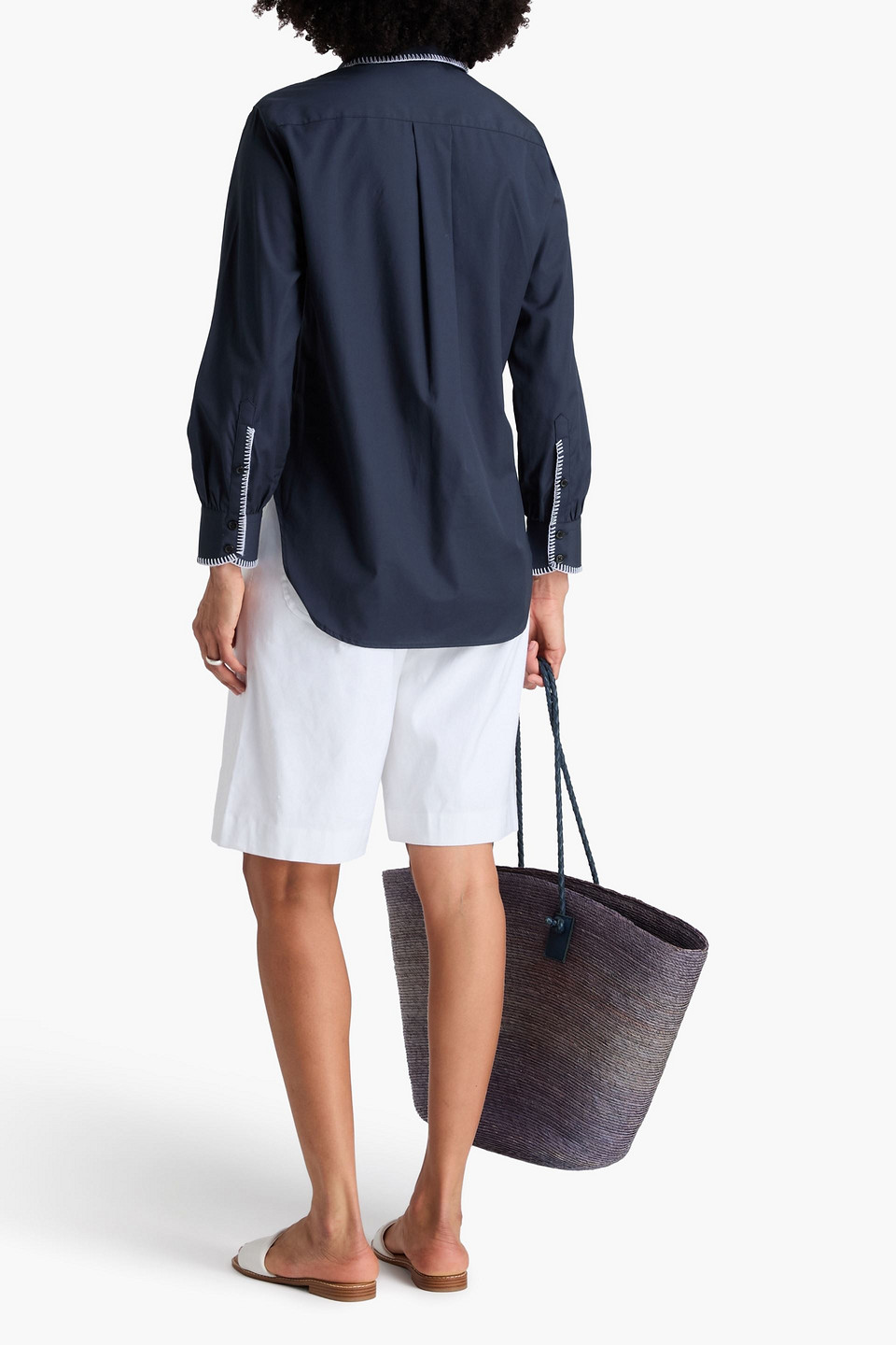 Rag & Bone - Maxine Cotton-poplin Shirt - Blue - Xs 