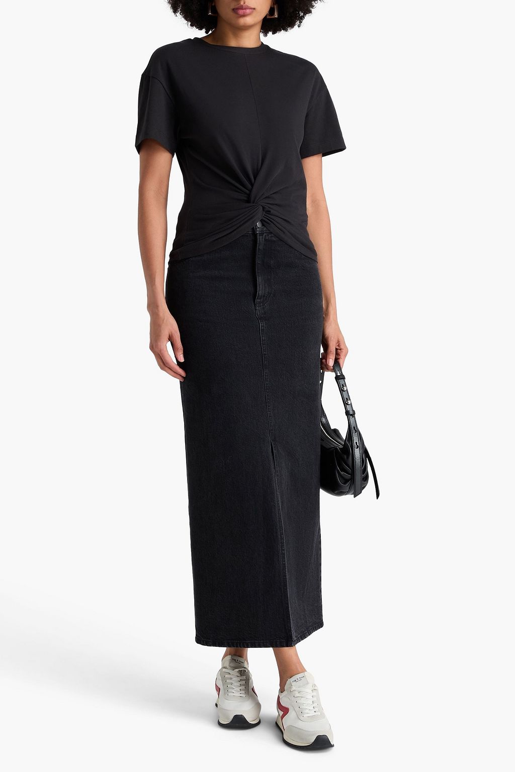 RAG & BONE コットンジャージー Tシャツ ツイスト入り