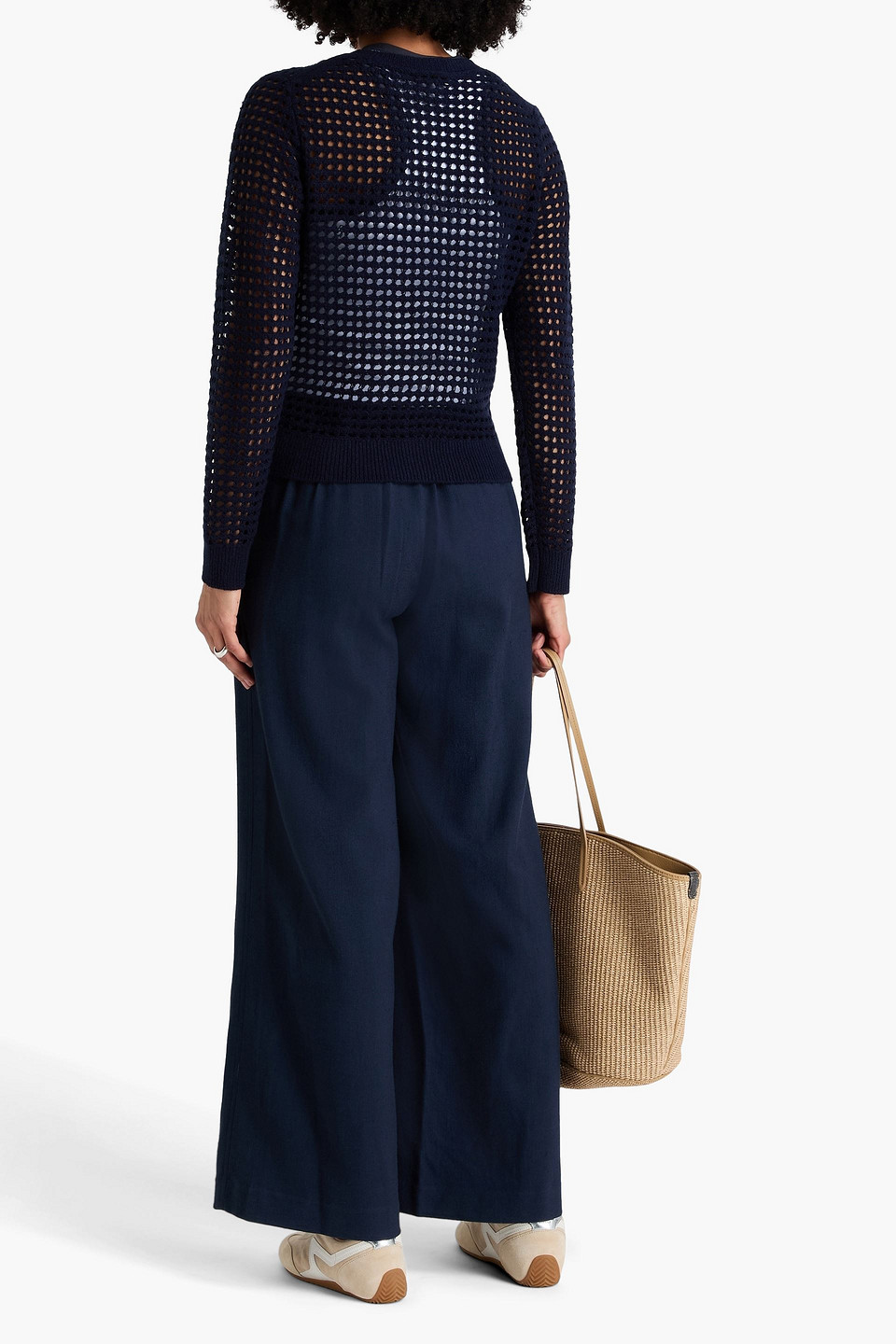  Rag & Bone - Cardigan „ezra“ Aus Lochstrick - Blau - Xs 